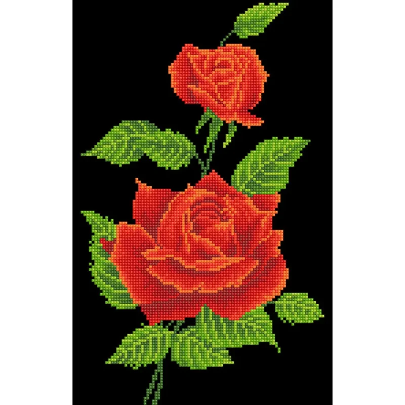 diamond dotz diamond painting kit red rose corsage design