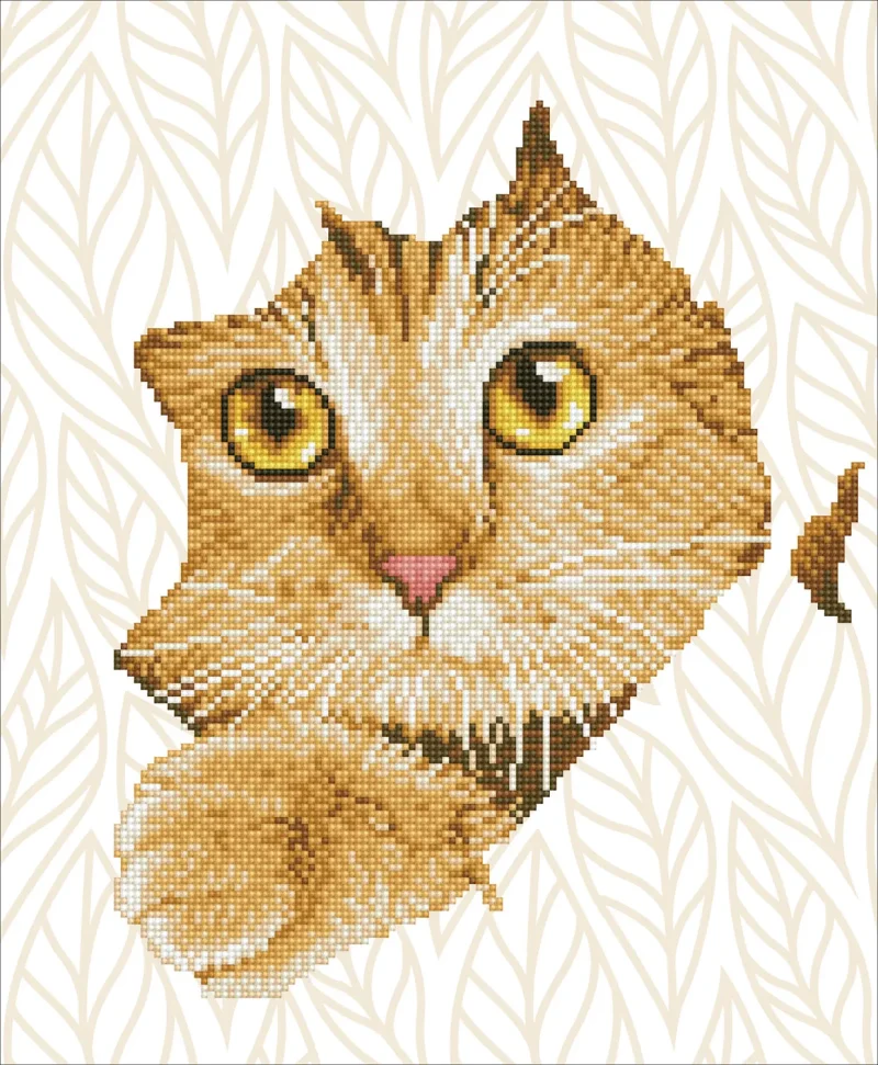 diamond dotz kitten peek diamond painting kit