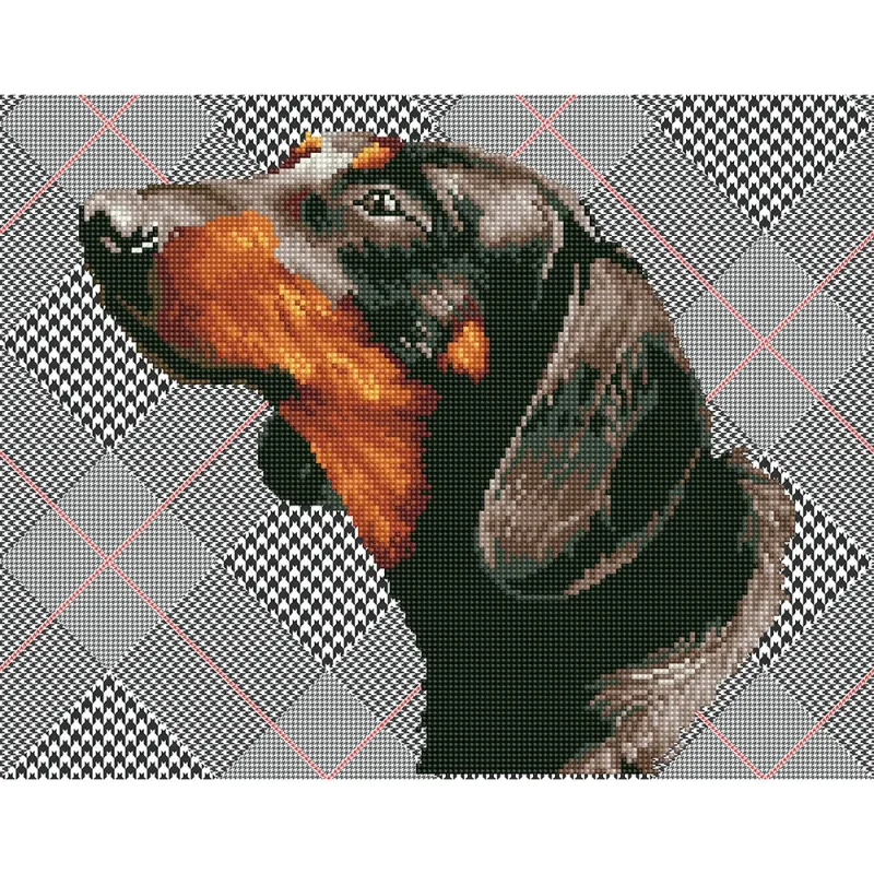 diamond dotz painting kit noble dachshund