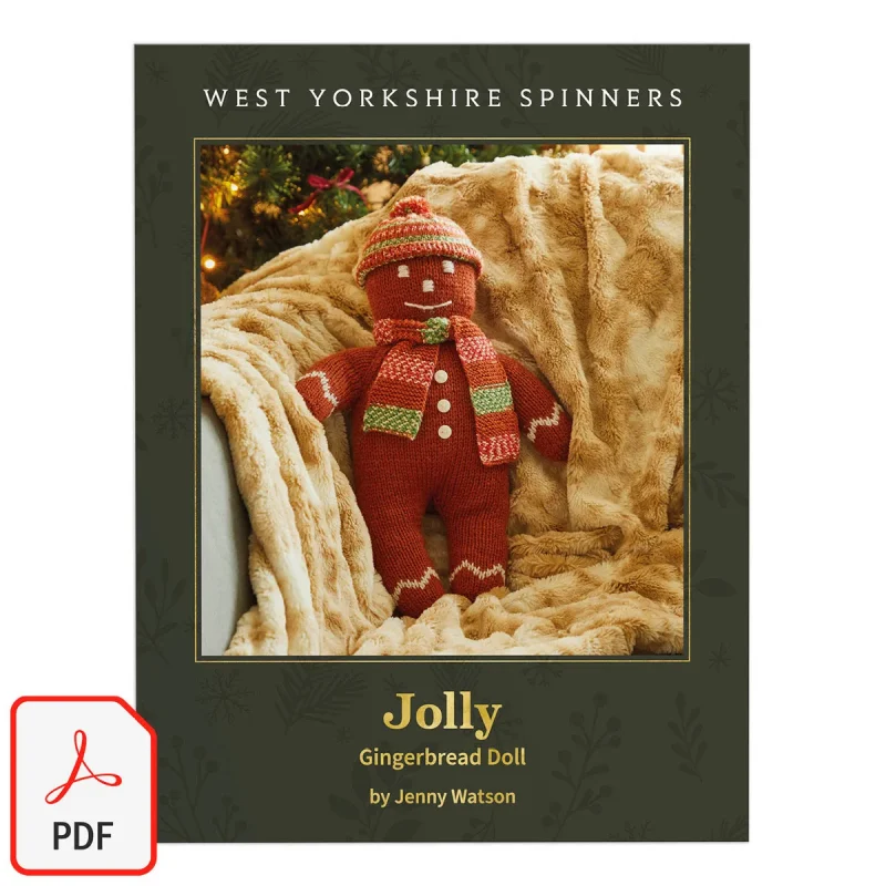 digital gingerbread doll pattern west yorkshire spinners aran 4ply dpb0316