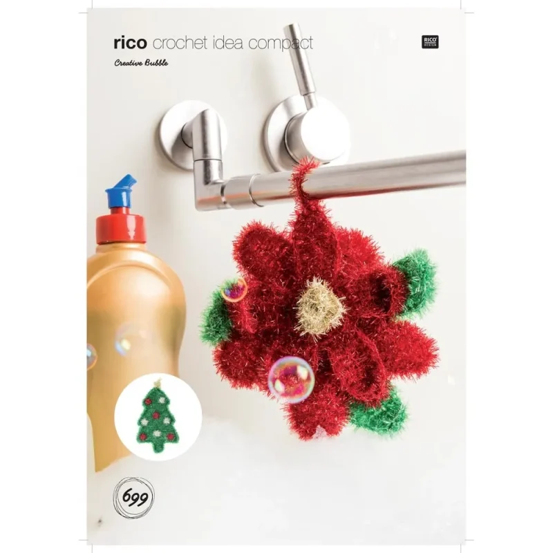 digital poinsettia christmas tree bubble rico creative edition