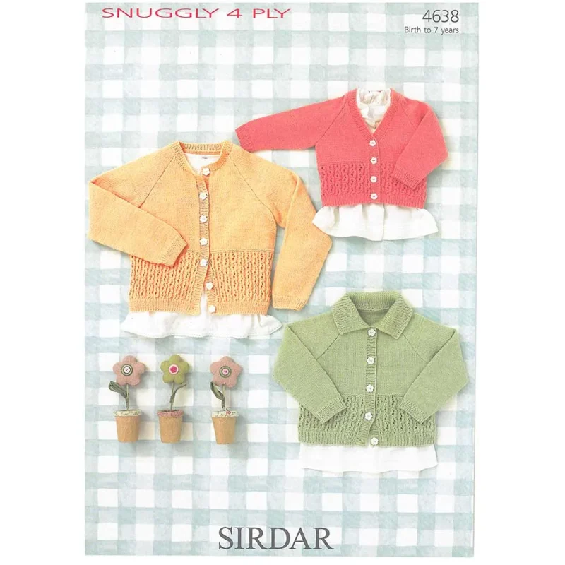 digital sirdar snuggly 4ply cardigans pattern