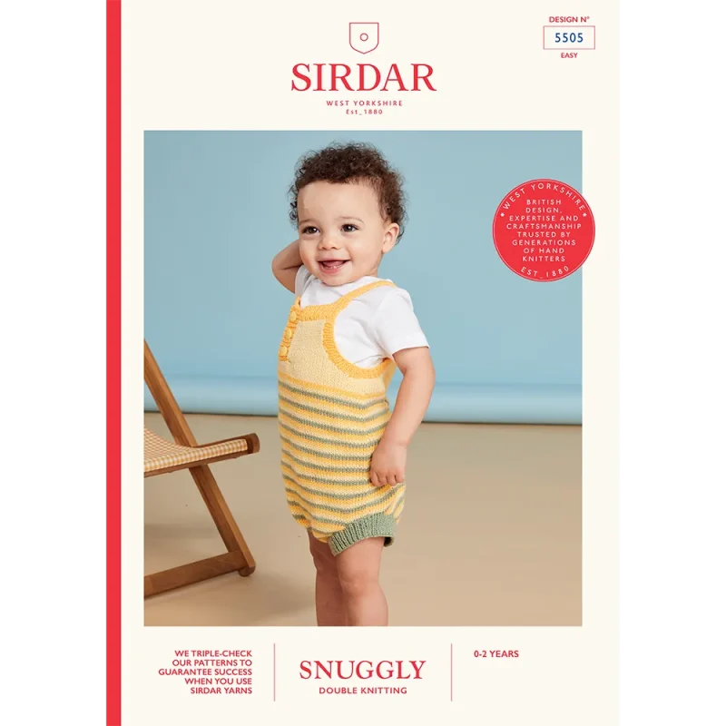 digital sirdar snuggly dk sandcastle romper pattern 5505