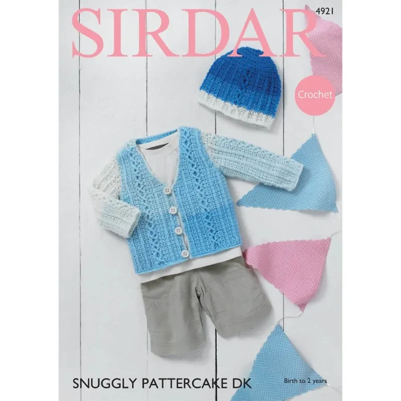 digital sirdar snuggly pattercake dk cardigan hat pattern