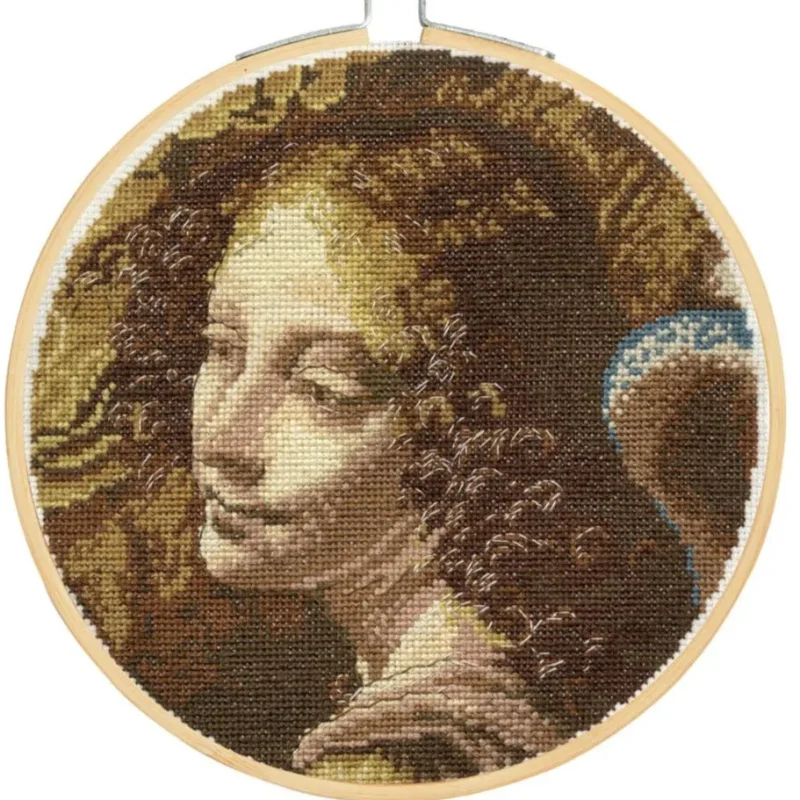 dmc national gallery angel cross stitch kit virgin of the rocks