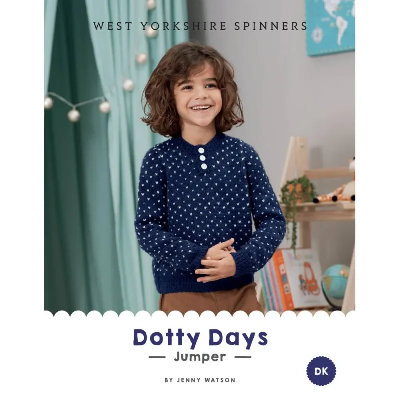 dotty days jumper pattern bo peep dk by west yorkshire spinners