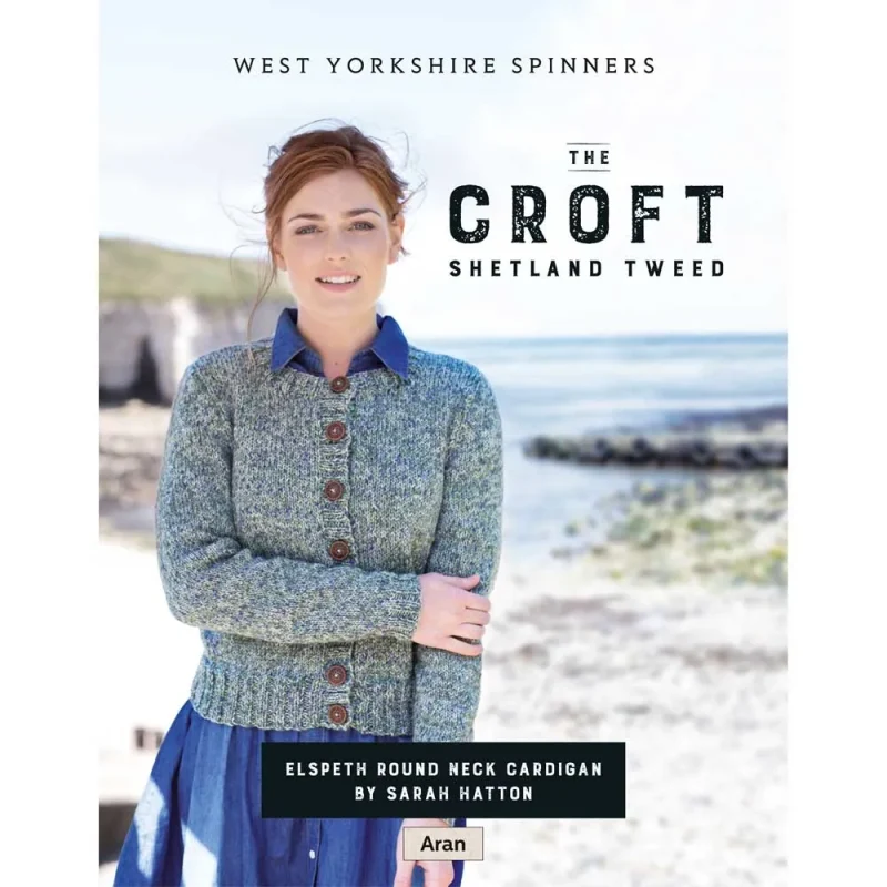 elspeth cardigan in the croft shetland tweed aran digital pattern dpb0056