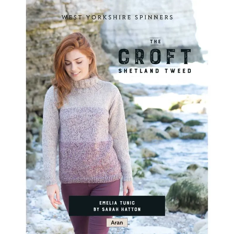 emelia tunic in the croft shetland tweed aran digital pattern dpb0057