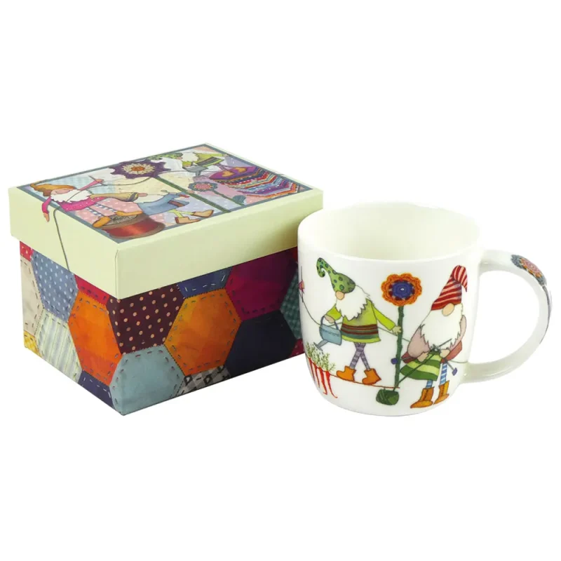 emma ball gnomes bone china mug gift