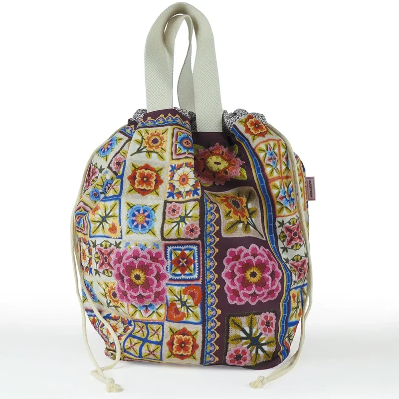 emma ball large bucket bag janie crow spirit of flora collection