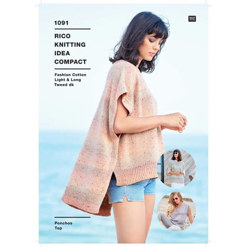 fashion light long tweed poncho top digital version 1091