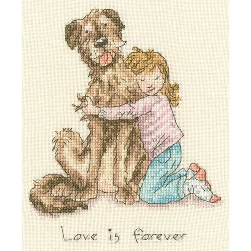 forever love cross stitch kit by bothy threads