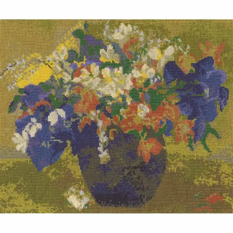 gauguin floral still life vase