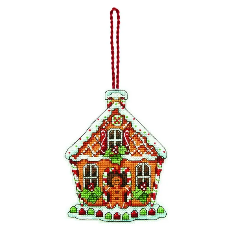 gingerbread house holiday ornament