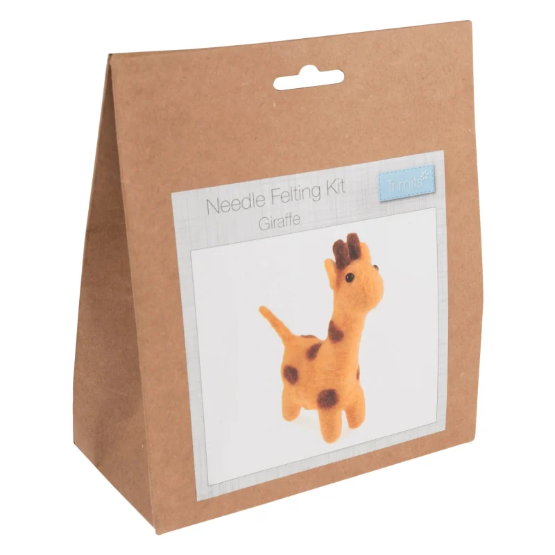 giraffe needle felting kit by trimits scaled