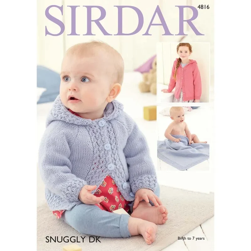 girls sirdar snuggly dk jacket pattern digital download