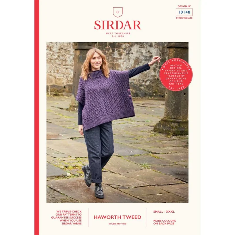 haworth tweed digital poncho pattern sirdar 10148