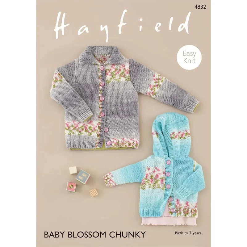 hayfield baby blossom chunky cardigans