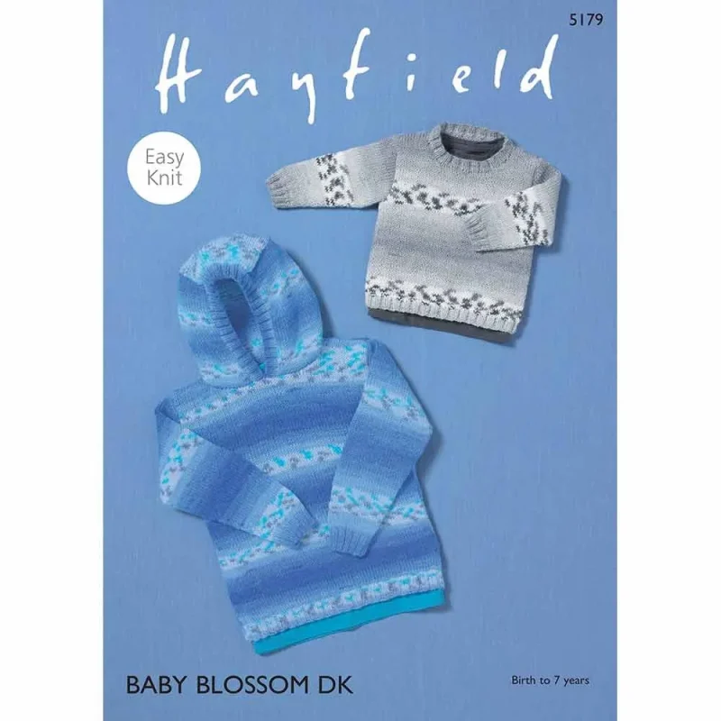 hayfield baby blossom dk digital sweaters