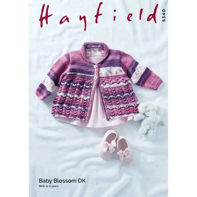 hayfield baby blossom dk matinee coat