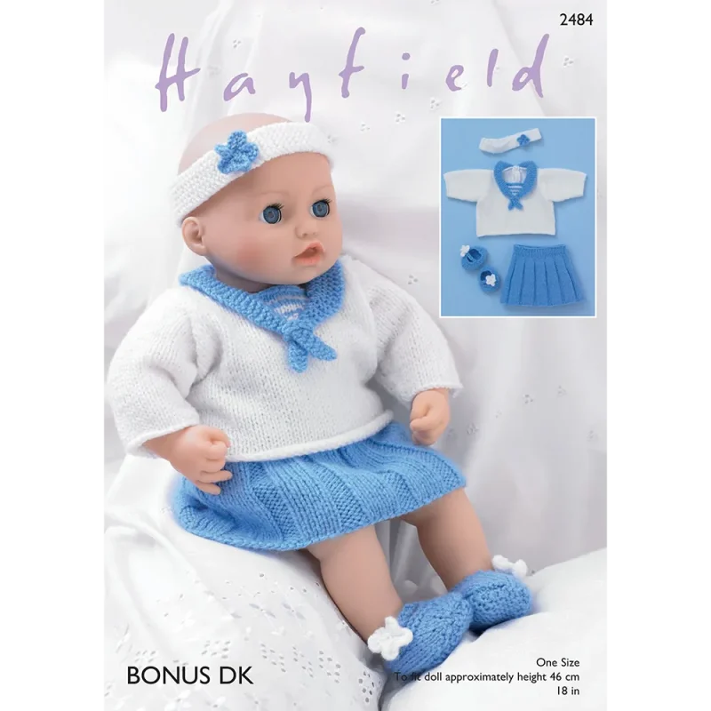 hayfield baby doll sailor outfit accessories set