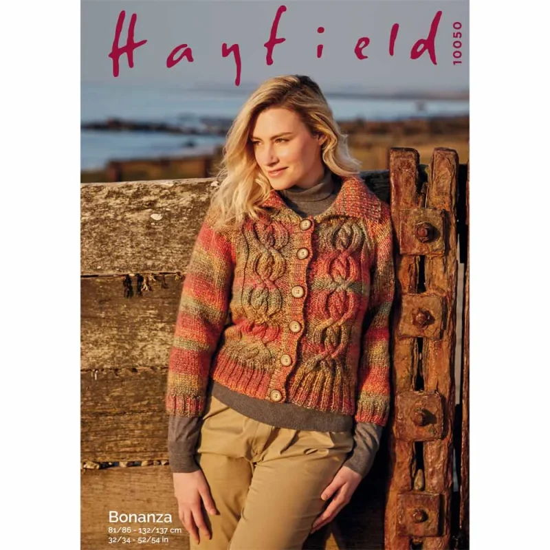 hayfield bonanza chunky knit jacket