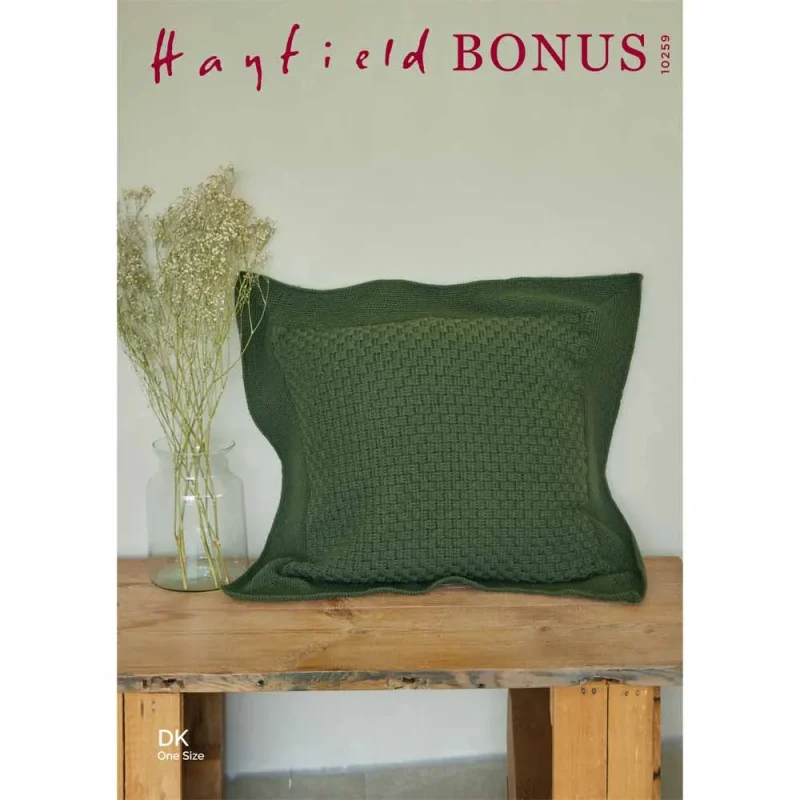 hayfield bonus dk digital cushion pattern 10259