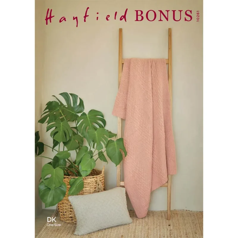 hayfield bonus dk digital pattern blanket cushion set