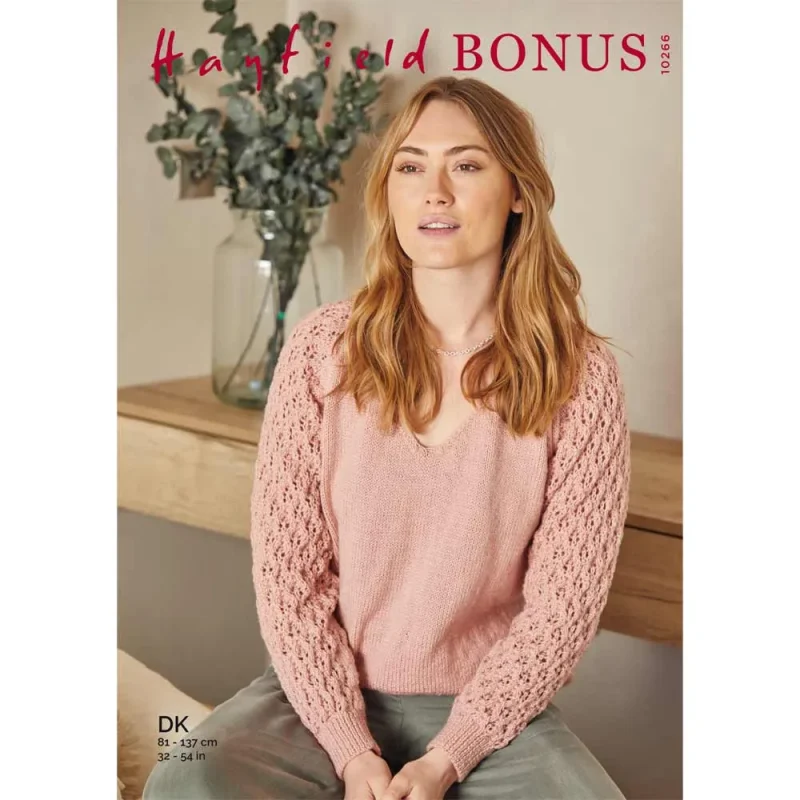 hayfield bonus dk digital sweater pattern 10266