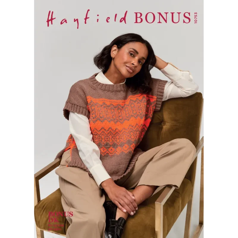 hayfield bonus dk voltage vest digital pattern 10753