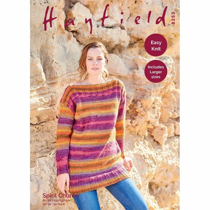 hayfield spirit chunky digital tunic sweater pattern