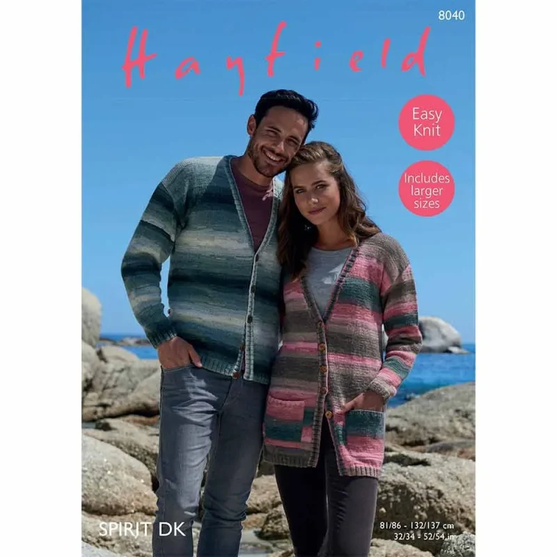 hayfield spirit dk digital cardigans collection