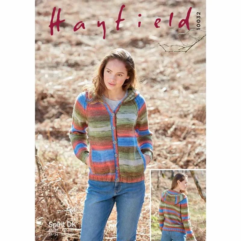 hayfield spirit dk hooded cardigan