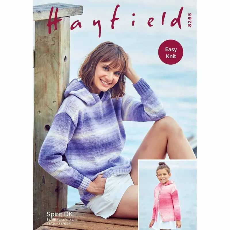 hayfield spirit dk sweater jacket combo