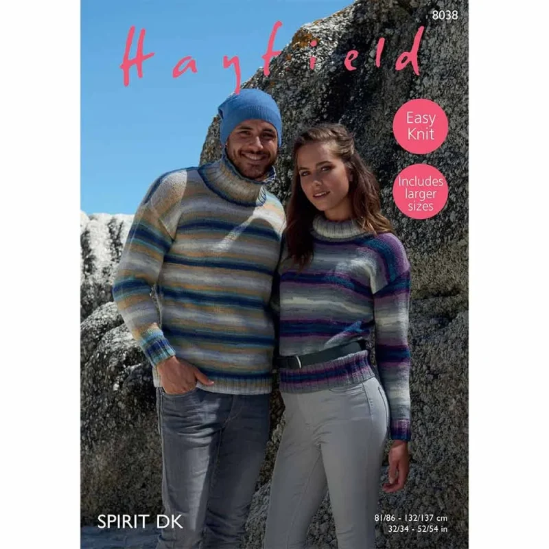 hayfield spirit dk sweaters digital pattern