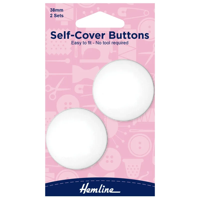 hemline 38mm self cover buttons