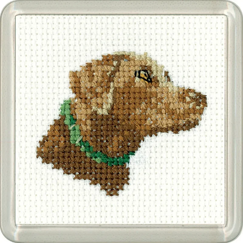 heritage coasters chocolate labrador kit