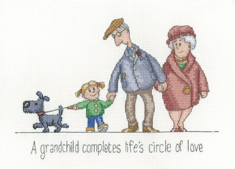 heritage crafts cross stitch kit circle of love