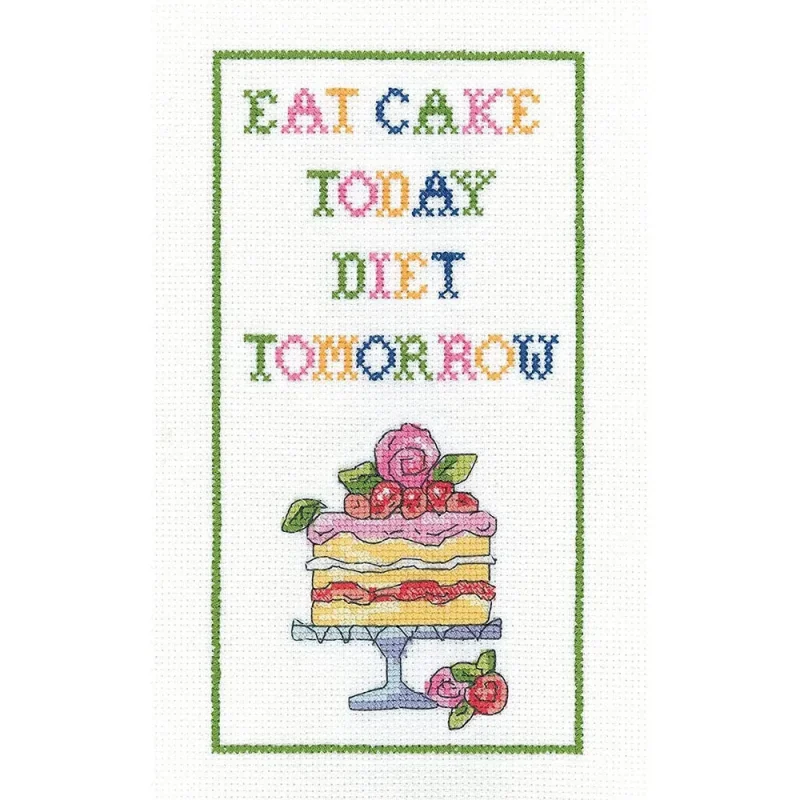 heritage crafts cross stitch kit diet tomorrow