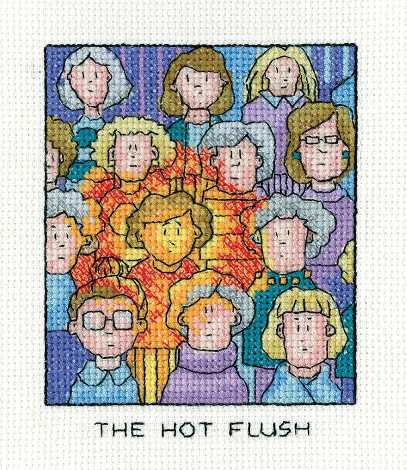 heritage crafts cross stitch kit the hot flush