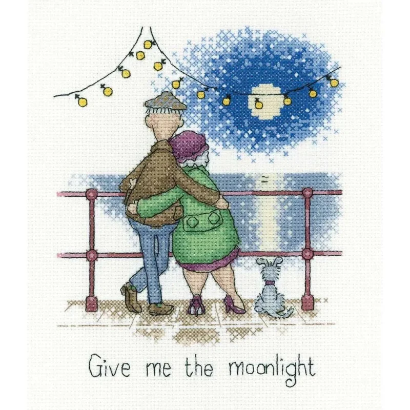 heritage crafts moonlight cross stitch kit