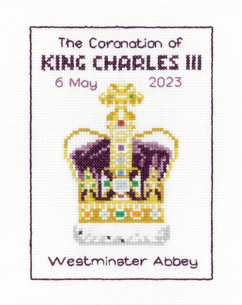 heritage cross stitch kit coronation celebration