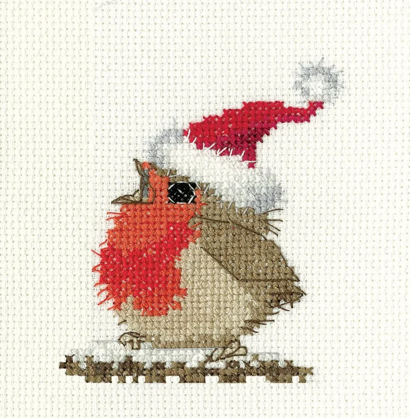 heritage rowan cross stitch kit festive design