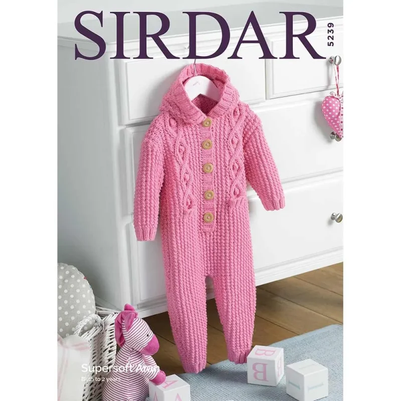 hooded sirdar supersoft aran all in one