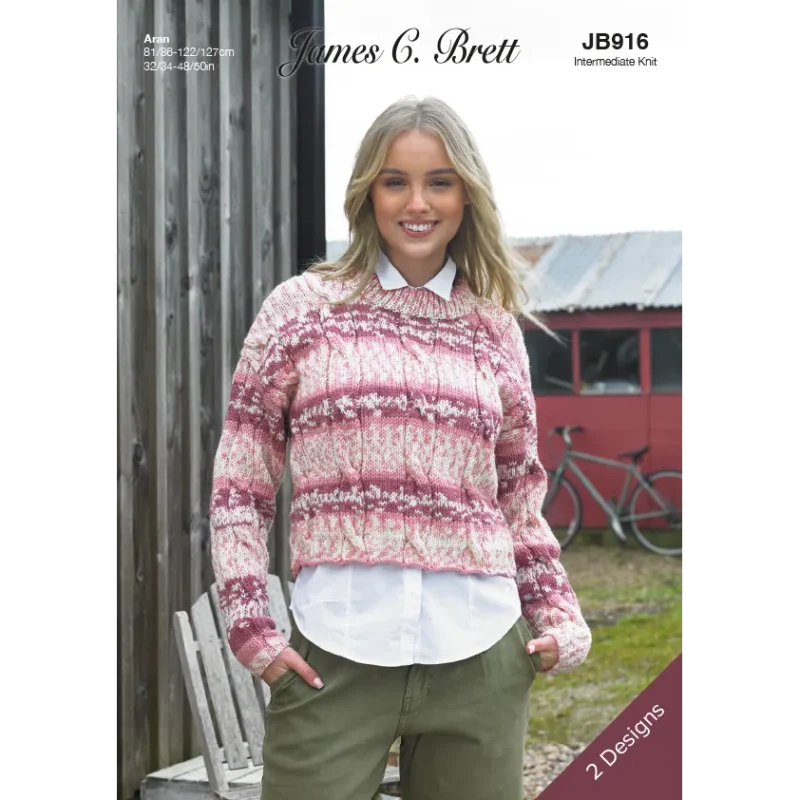 james c brett aran sweater croftland collection