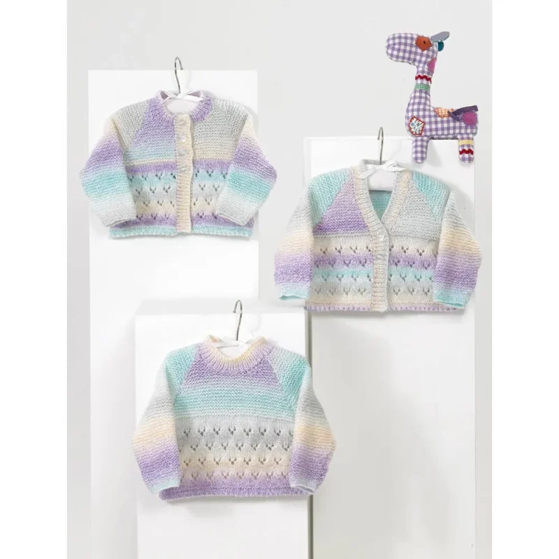 james c brett baby marble dk cardigan sweater