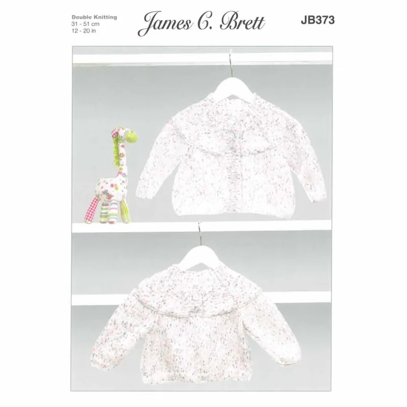 james c brett baby twinkle prints dk cardigan and sweater set