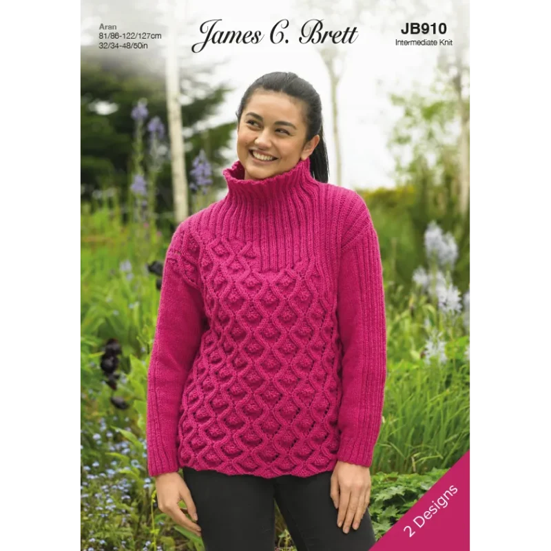 james c brett croftland aran sweater