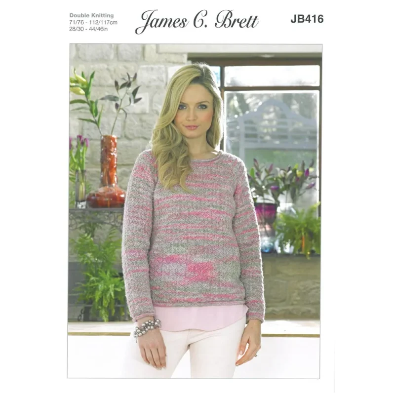 james c brett stonewash dk sweater