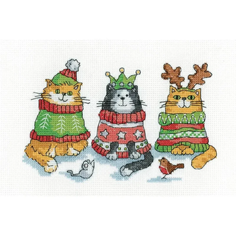 karen carter christmas cross stitch kit